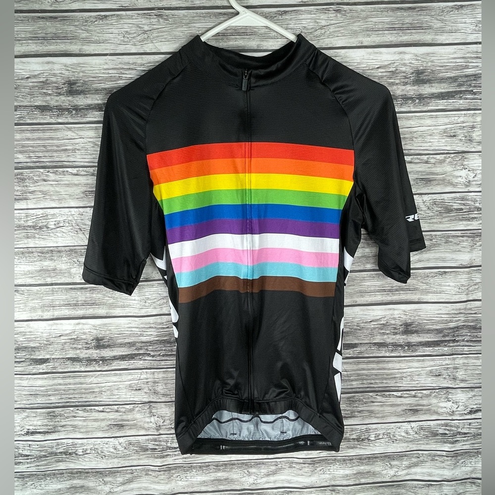 Trek Black & Rainbow Cycling Shirt - Small